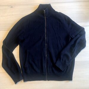 J. Crew Full-Zip Sweater in Cotton